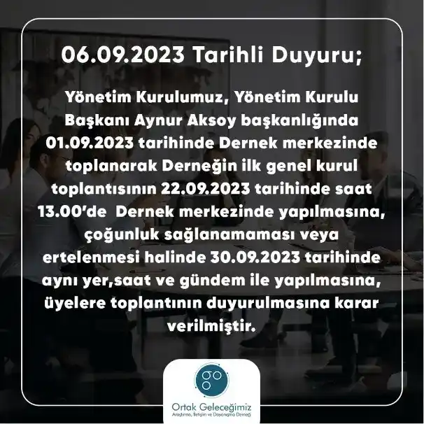 Genel kurul duyuru imajı